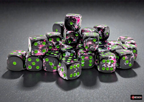 Brush Paintball/green D6 12mm Dobbelstee