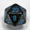 Blue Stars Speckled 34mm D20