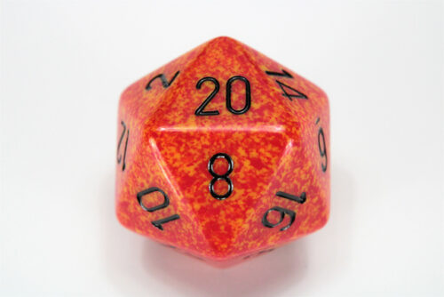 Fire Speckled 34mm D20