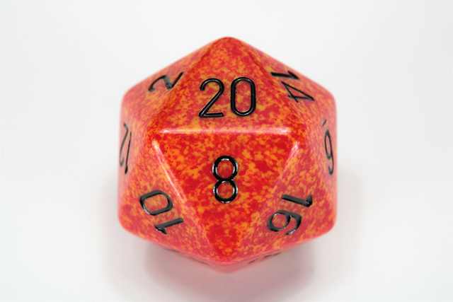 Fire Speckled 34mm D20