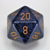 Golden Cobalt Speckled 34mm D20