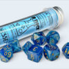Shimmer Aqueous/gold Polydice Dobbelstee