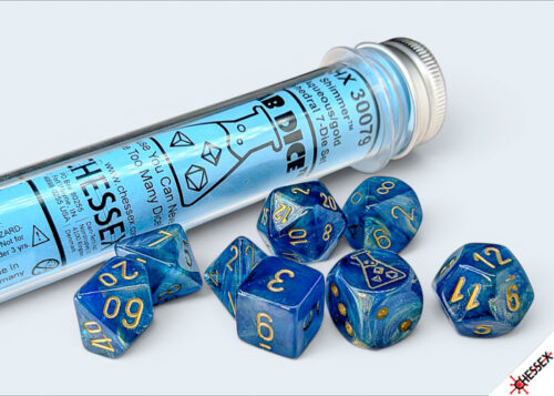 Shimmer Aqueous/gold Polydice Dobbelstee