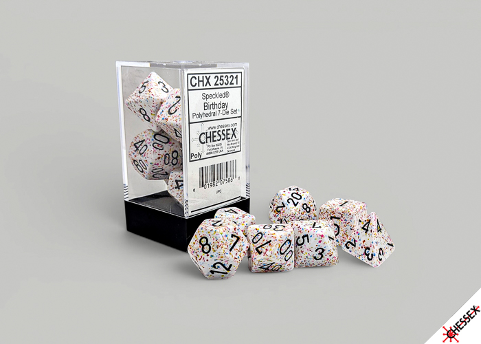 Speckled Birthday Polydice Dobbelsteen S