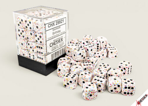 Speckled Birthday D6 12mm Dobbelsteen Se