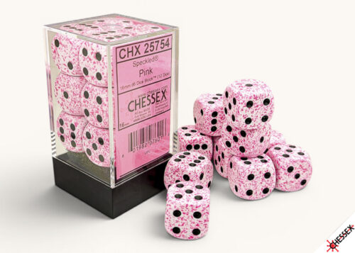 Speckled Pink D6 16mm Dobbelsteen Set (1
