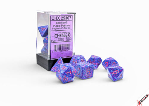 Speckled Purple Passion Polydice Dobbels