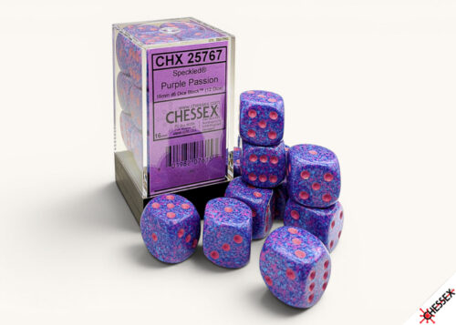 Speckled Purple Passion D6 16mm Dobbelst