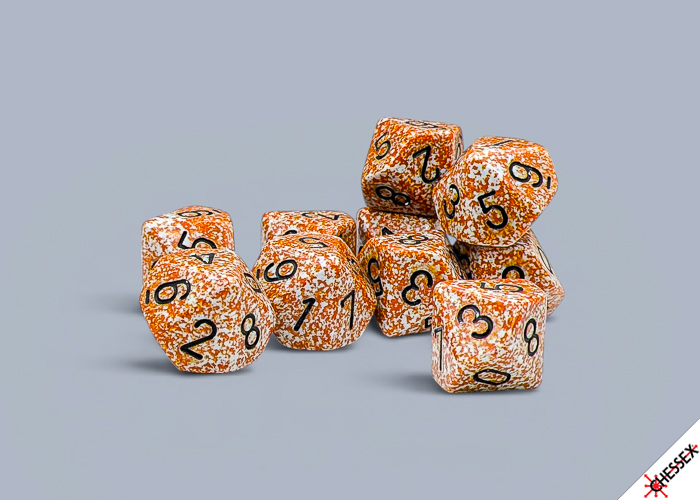 Speckled Rust D10 Dobbelsteen Set (10 st