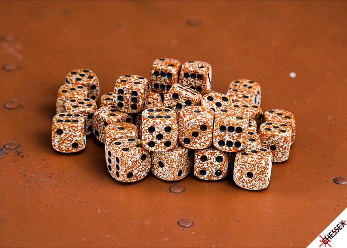 Speckled Rust D6 12mm Dobbelsteen Set (3