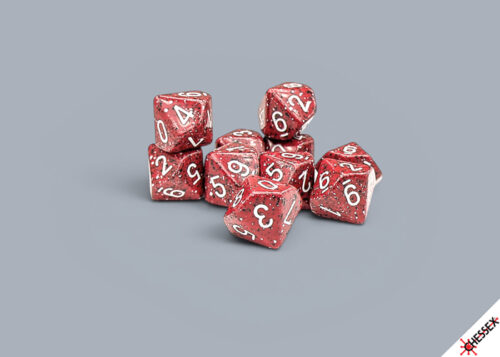 Speckled Lava Stone D10 Dobbelsteen Set
