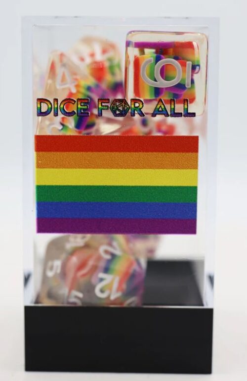 Rainbow Flag RPG Dice Set