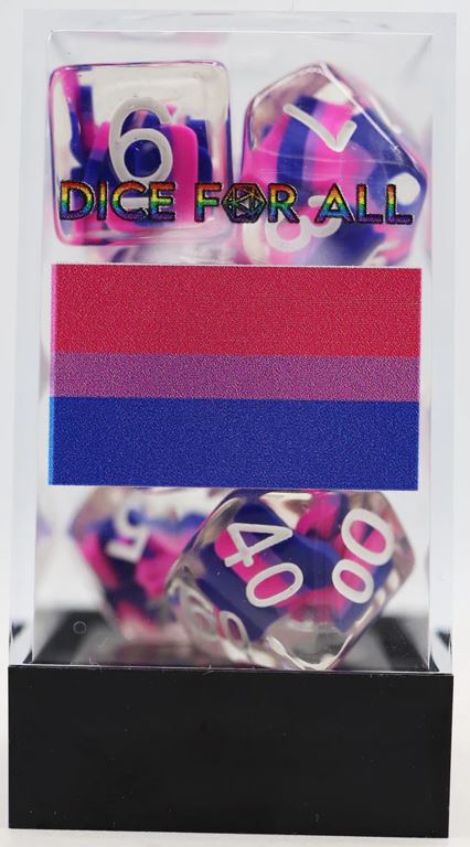 Bisexual Flag RPG Dice Set