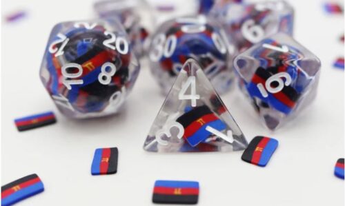 Polyamorous Flag RPG Dice Set