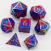 Bisexual Pride Flag - Metal RPG Dice Set