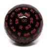 45mm D100 - Black Opaque with Red