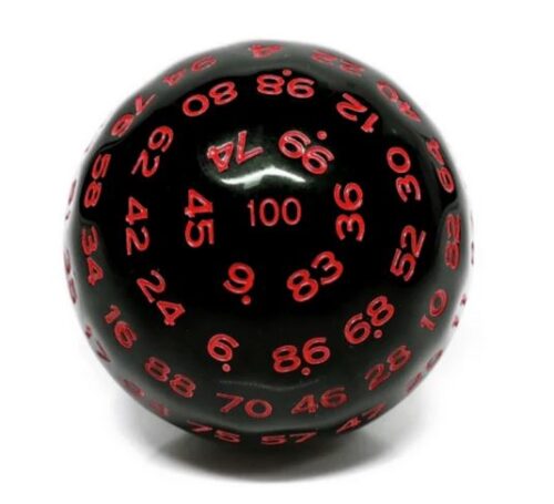 45mm D100 - Black Opaque with Red