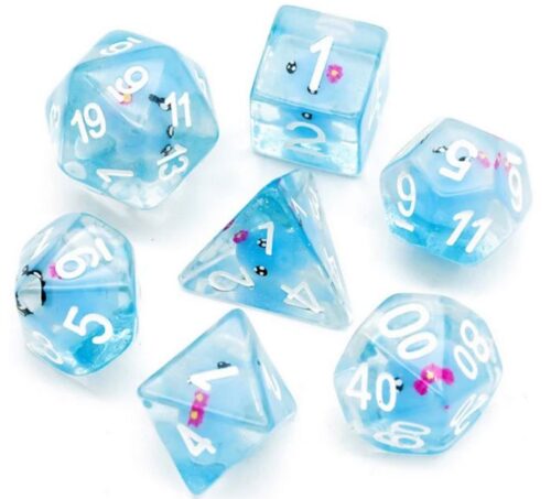 Blue Octopus RPG Dice Set