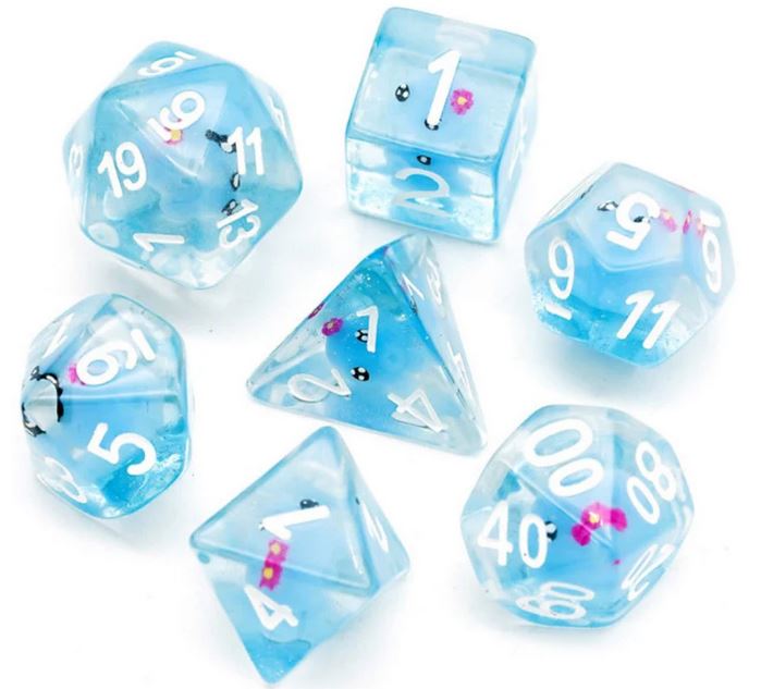 Blue Octopus RPG Dice Set