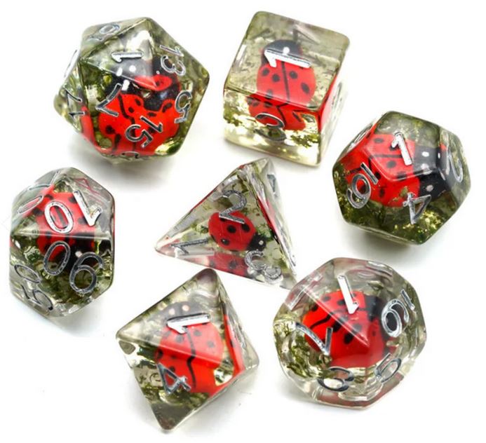 Red Ladybug  RPG Dice Set