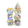 Rainbow Ribbon RPG Dice Set