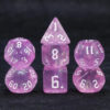 Violet Sparkle RPG Dice Set