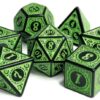 Magic Flame - Green RPG Dice Set (assortiment – willekeurige uitvoering)