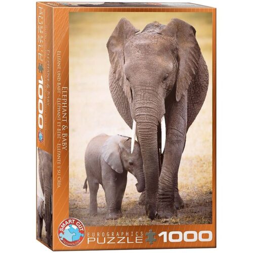 Elephant & Baby (1000)