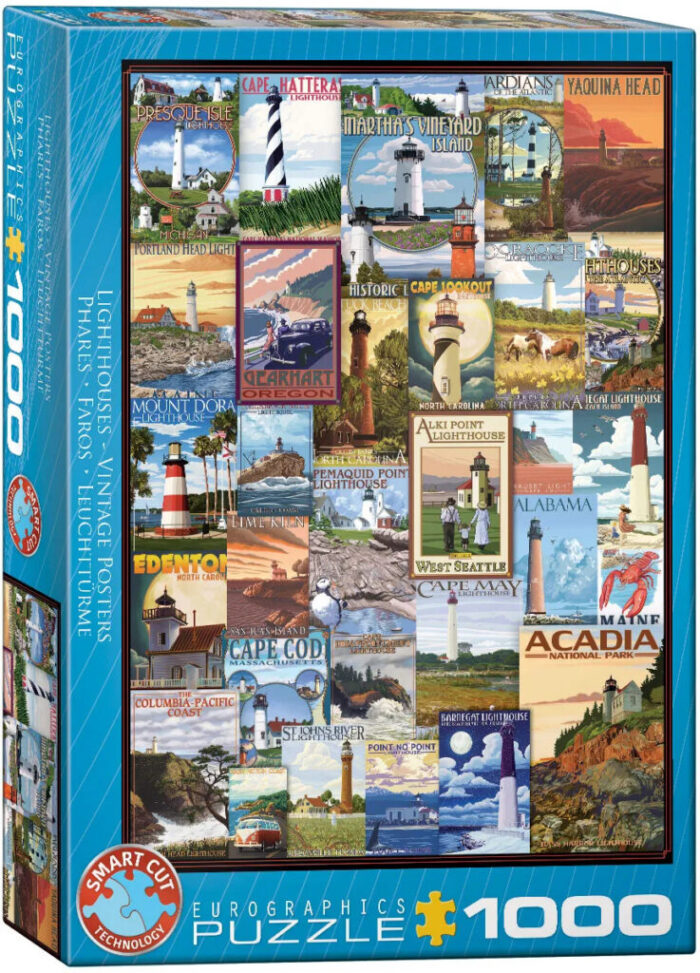 Lighthouses Vintage Posters (1000)