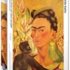 Self Portrait with Monkey and Parrot by