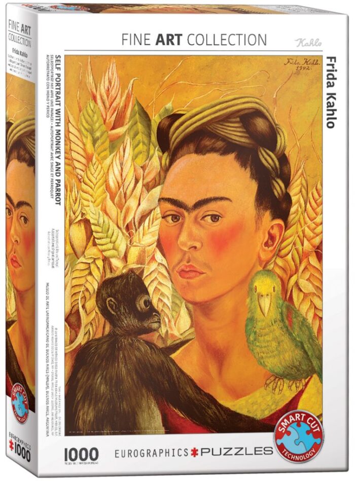 Self Portrait with Monkey and Parrot by