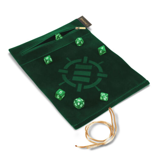 Green Tabletop Roll on a Scroll Dice Cas
