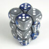 Gemini Blue-Steel/white D6 16mm Dobbelst