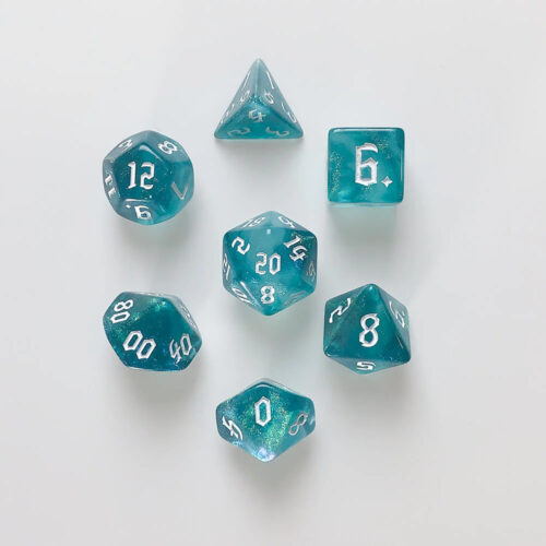 Ocean Elemental RPG Dice Set