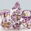 Purple Koi Fish RPG Dice Set