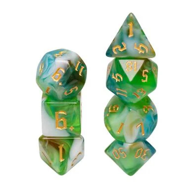 Spring Breeze RPG Dice Set (assortiment – willekeurige uitvoering)