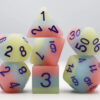 Peach Snow Cone RPG Dice Set