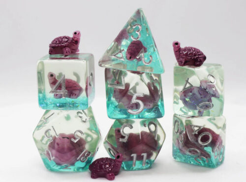 Gummy Turtle RPG Dice Set