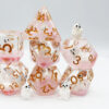 Pink Polar Bear RPG Dice Set