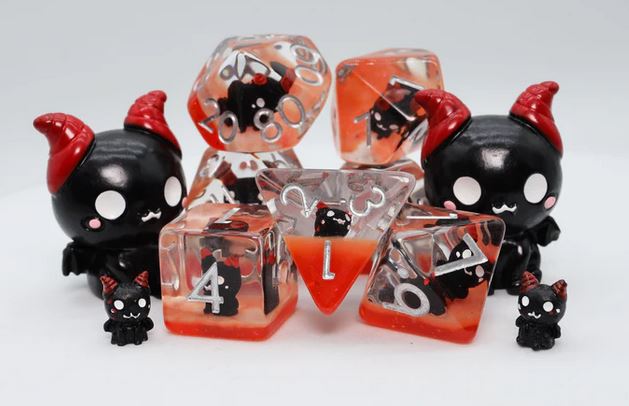 Baby Fiend RPG Dice Set (assortiment – willekeurige uitvoering)