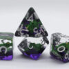 Green Poison Frog RPG Dice Set