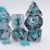 Blue Poison Frog RPG Dice Set