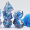 Blue Triceratops RPG Dice Set