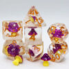 Purple Mushroom RPG Dice Set