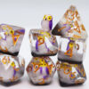 Purple Owl RPG Dice Set