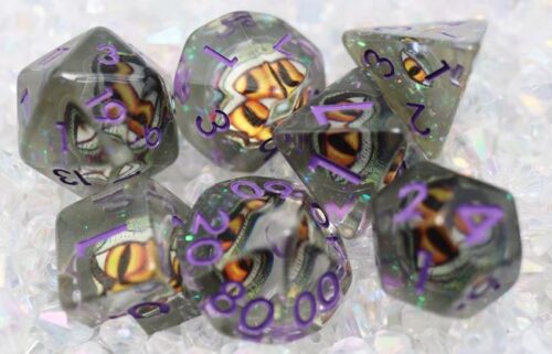 Venom Dragon Eye RPG Dice Set
