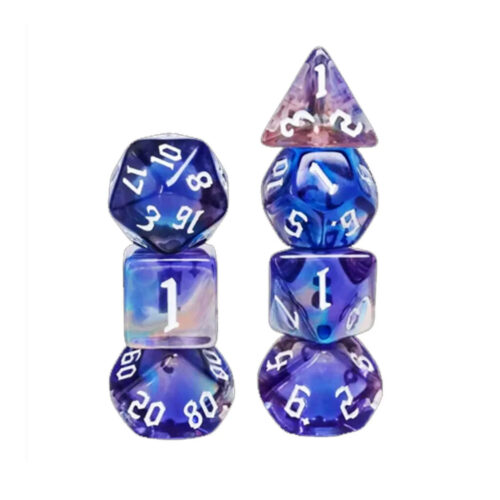 Glimmer Night RPG Dice Set