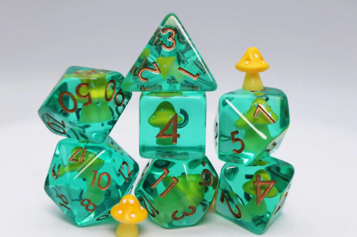 Yellow Mushroom RPG Dice Set