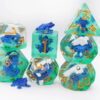 Dark Blue Frog RPG Dice Set