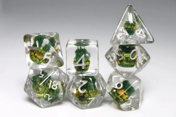 Prickly Pineapple RPG Dice Set